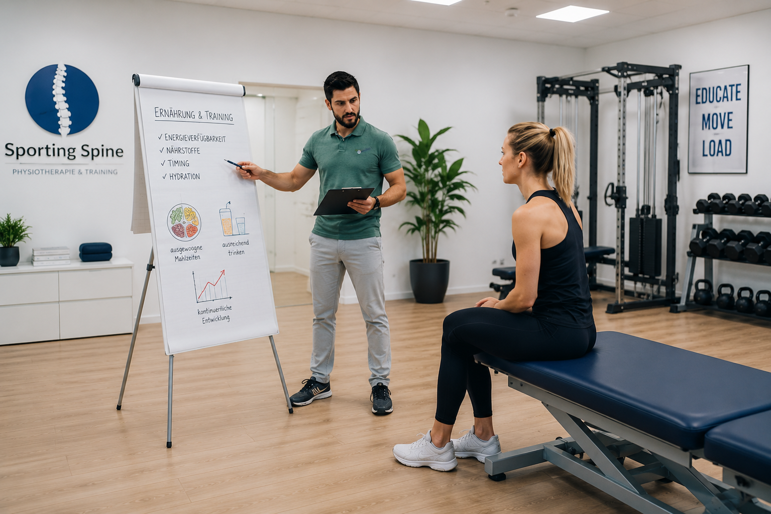 Persönliches Coaching zu Trainingsplanung und Sporternährung bei Sporting Spine Regensburg